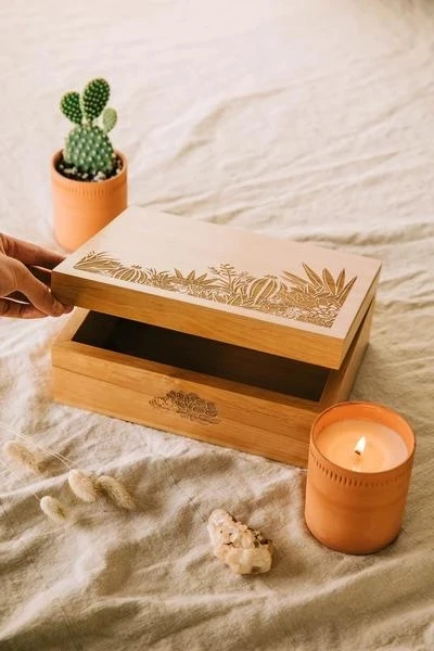 
High quality Wood Gift Box With Hidden Hinges 