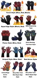 High Temperature Insulation Oven Boiler Baking Fireproof Flame Retardant Silicone Heat Resistant Grill BBQ Gloves