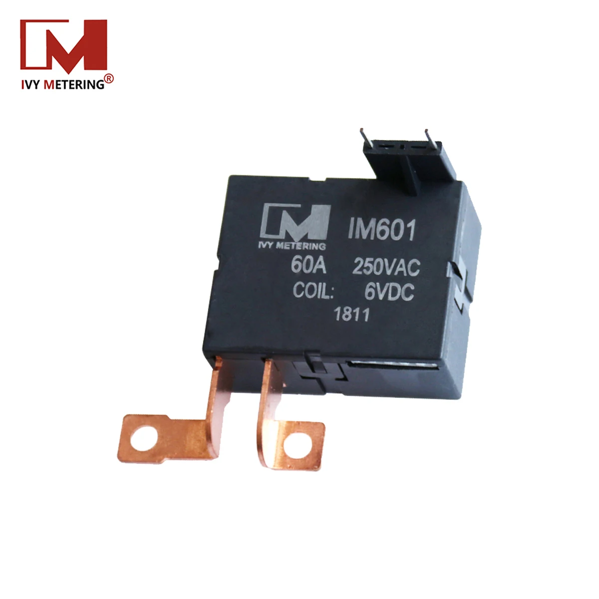 IM601 TUV Approved Smart Meter Parts PCB Mount 60A 250VAC 24V Coil Magnetic Latching Relay