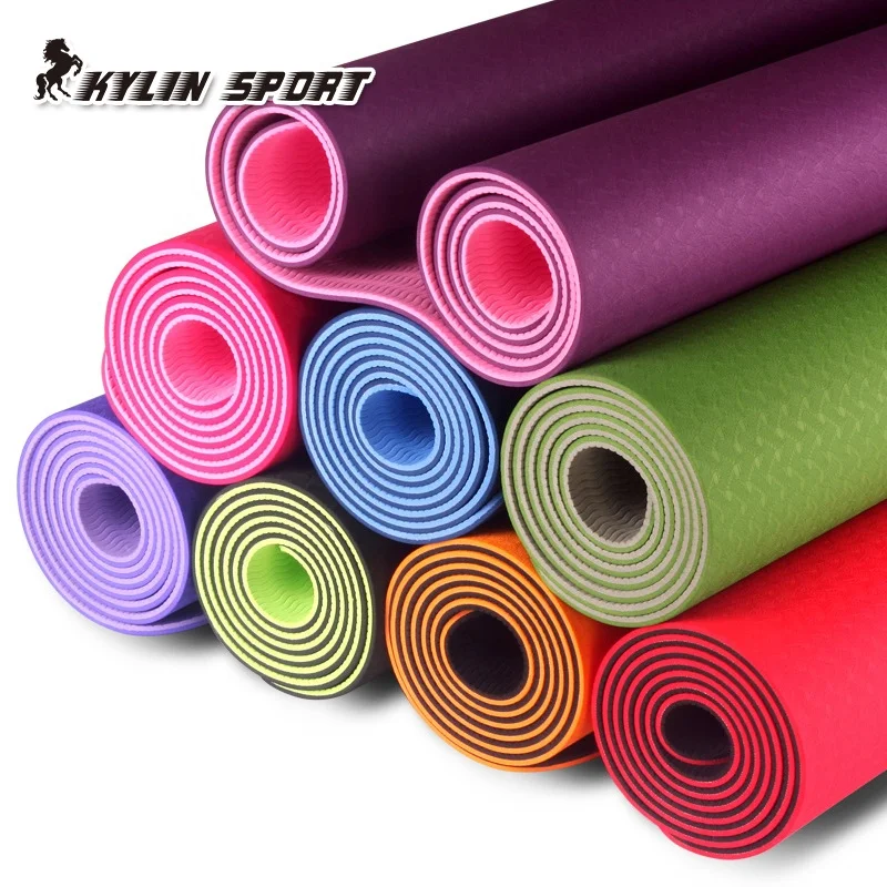 Kylinsport tpe коврик для йоги Натуральный каучук Коврик