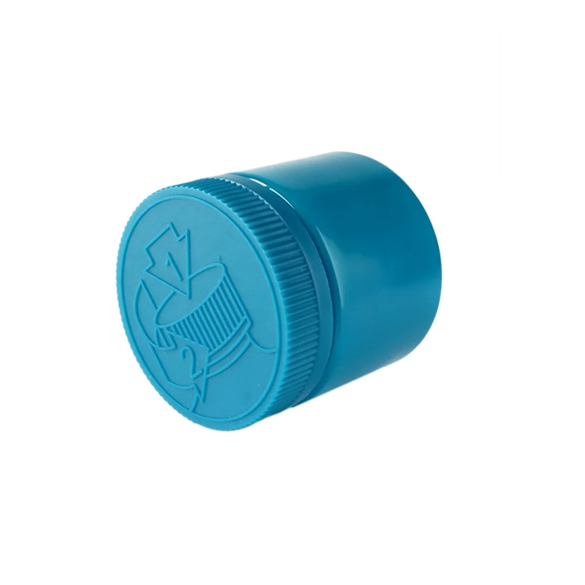 Wide Mouth Plastic Candy Cosmetic Jar Blue 6oz PET Jars with Lids Smell Proof Child Proof Plastic Jar