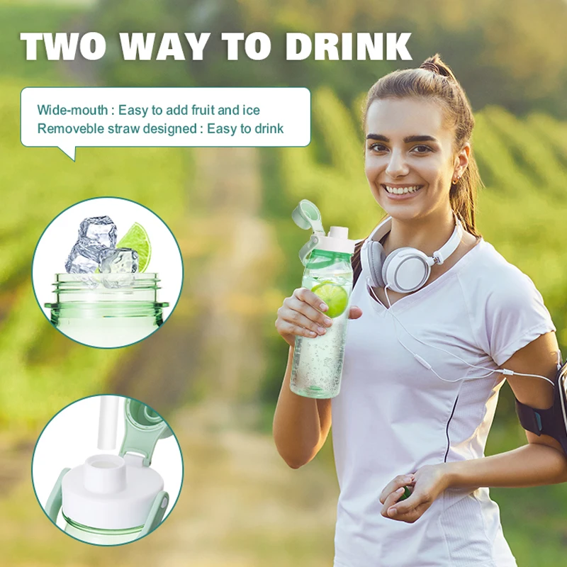 Wasserflasche Botol Minum Waterfles Eco Friendly New Plastics waterbottle Factory Sports 1L Motivational Water Bottle