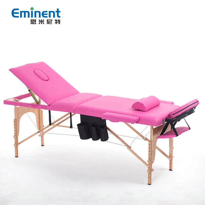 Cheap folding massage table leather portable massage table