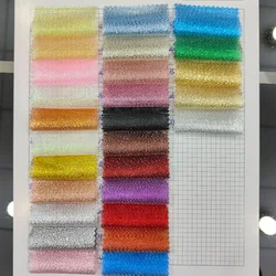 Modern Fashion Golden Glossy Fabric Organza Champagne Lurex Metallic Fabric