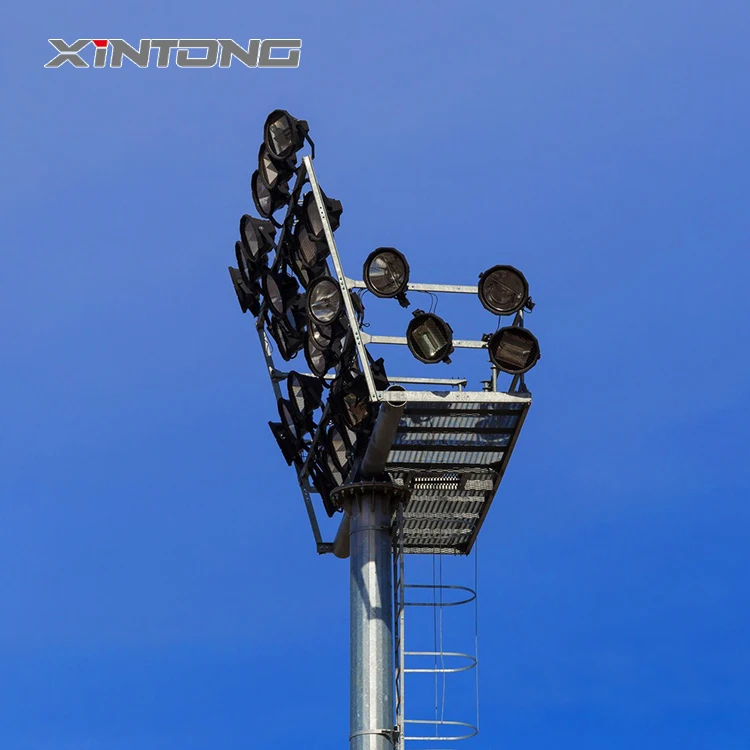 Factory price  high mast stadium street lamp lighting pole