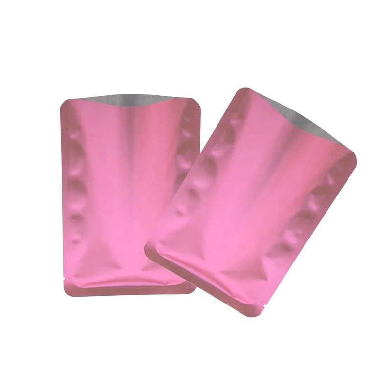 Matte Colorful Bags Logo Printed Heat Sealable Smell Proof Foil Bags Cosmetics Coffee Black Mylar Cigar Custom Foil Bags b
