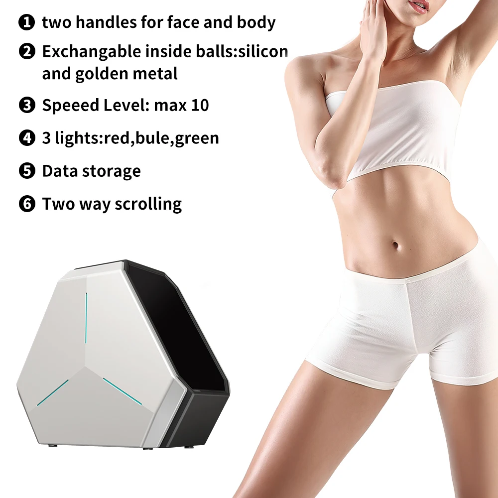 2 In 1 Face And Body Massage Reduce Wrinkles / Body Slimming Muscle Pain Relief Inner Ball Roller Endos Slimming Machine