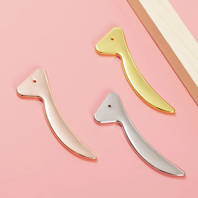 7 shape Rose Gold Silver Guasha Spatula Spoon Applicator With Roller Cosmetic Eye Cream Massage Beauty Tools