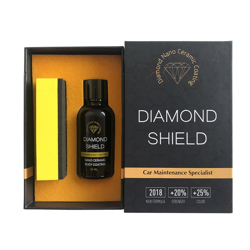 Diamond Nano Ceramic Coating Kit-High Gloss 9H Hardness Nano Liquid Glass Hydrophobic Coating Anti-Scratch Anti-fading