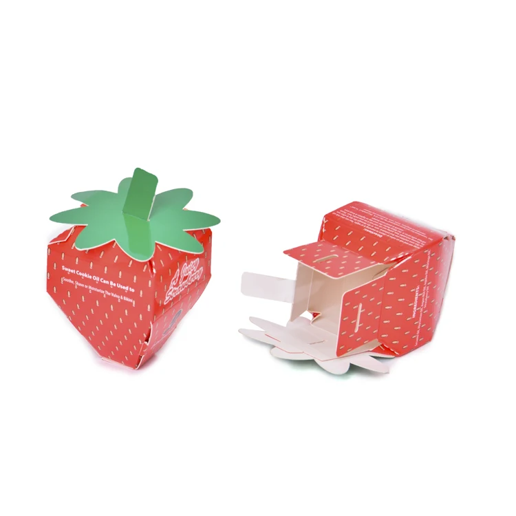 Custom Logo Creative Fruit Strawberry Watermelon Cute Shape Bonbon Packaging Box Color Empty Lolly Candy Gift Box for Kids