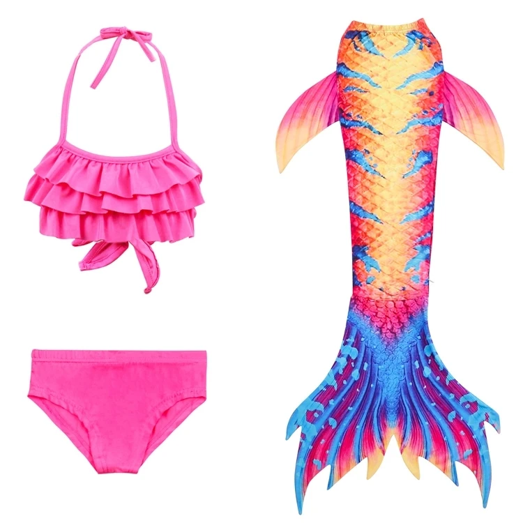 Princess mermaid tail swimwear Breathable quick dry children cheap mermaid tails for swimming