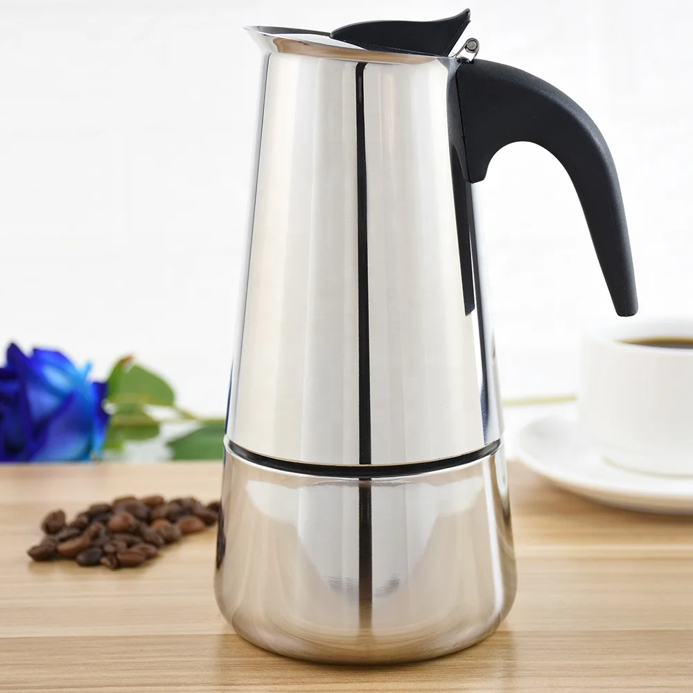 6 cup Stainless Steel Stove top moka pot Coffee Maker