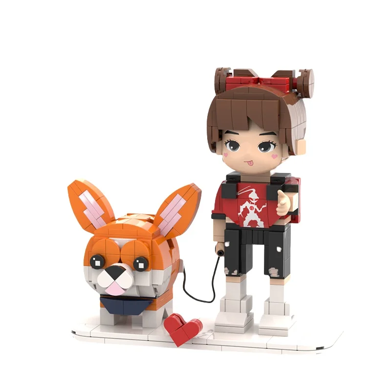 Custom mini people with Pet Model Moc Building Blocks Action Figure  toy gift  Customized  Toys Modeling