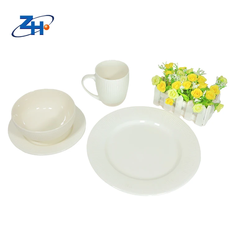 Ceramic Bowls and Plate Set Dinner Set Contemporary Kiln Customized Party for Promotion