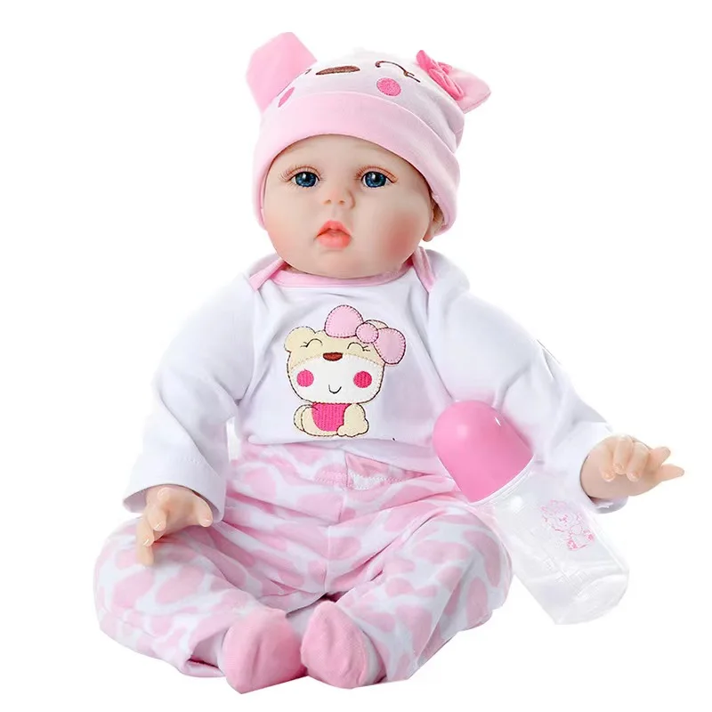 Soft Silicone Simulation Reborn Baby Dolls With Newborn Baby Clothes