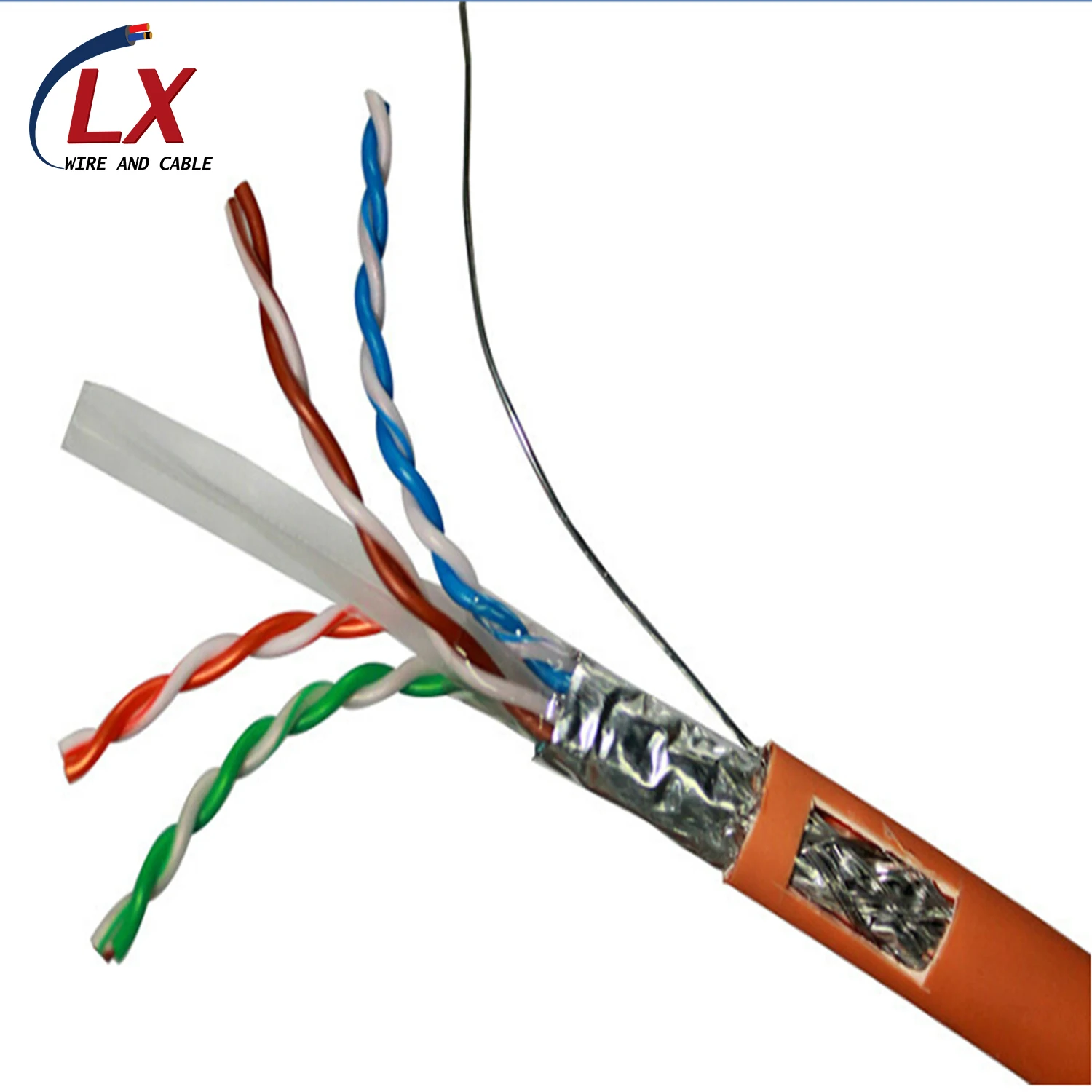 Custom Twisted Pair Copper Core Cat6 Cat 6  UTP FTP STP SFTP network Lan Ethernet cable 305m 1000fts Per Box
