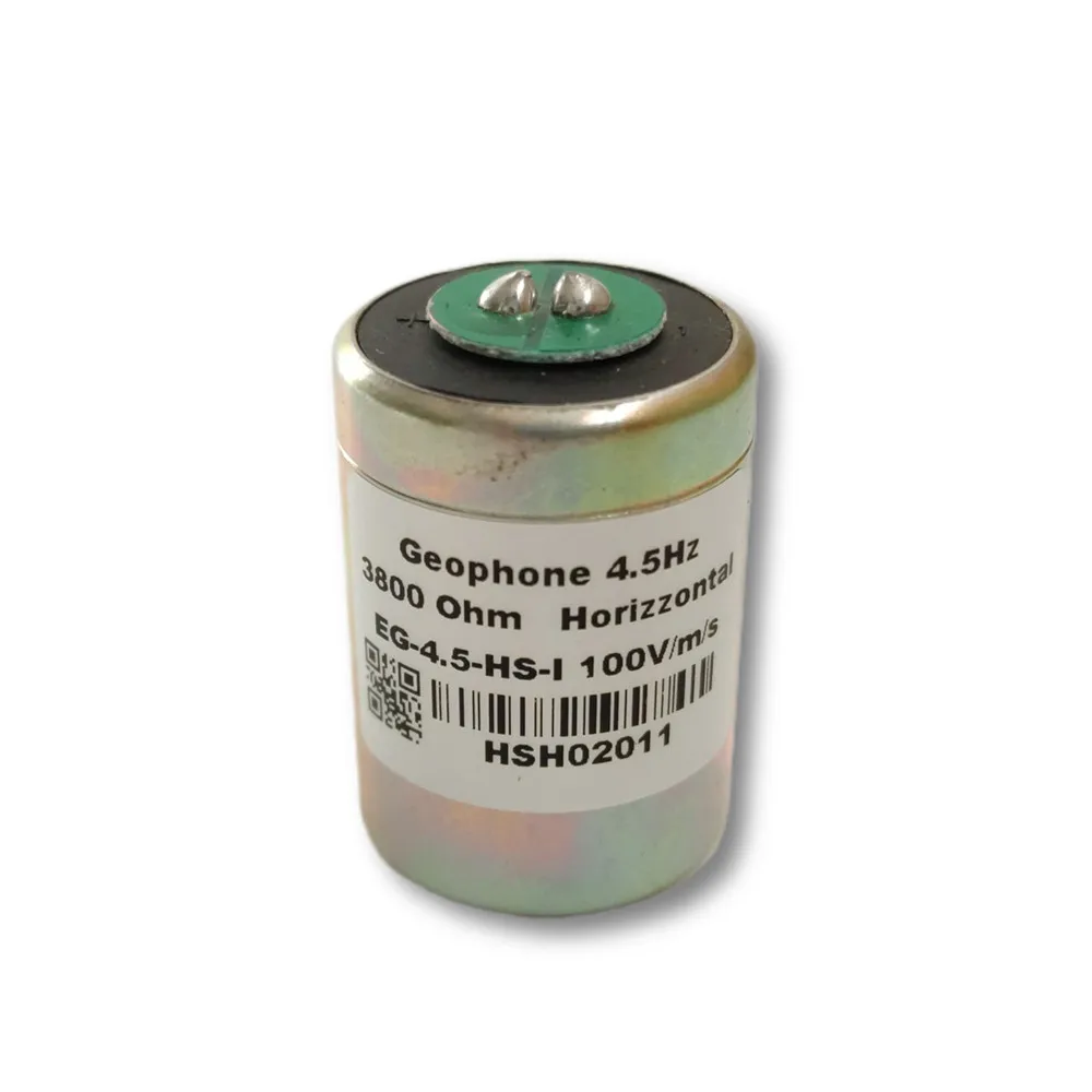 High sensitivity geophone 4.5Hz Horizontal , Seismic Geophone 4.5 Hz EG-4.5-HS-I, Sensitivity 100V/m/s