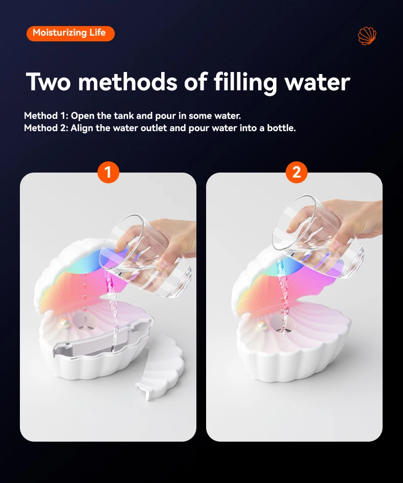 2024 Smart Home Water Droplet Humidifier Cool Mist Ultrasonic Backflow Water Drops Anti Gravity Humidifier For Bedroom Office