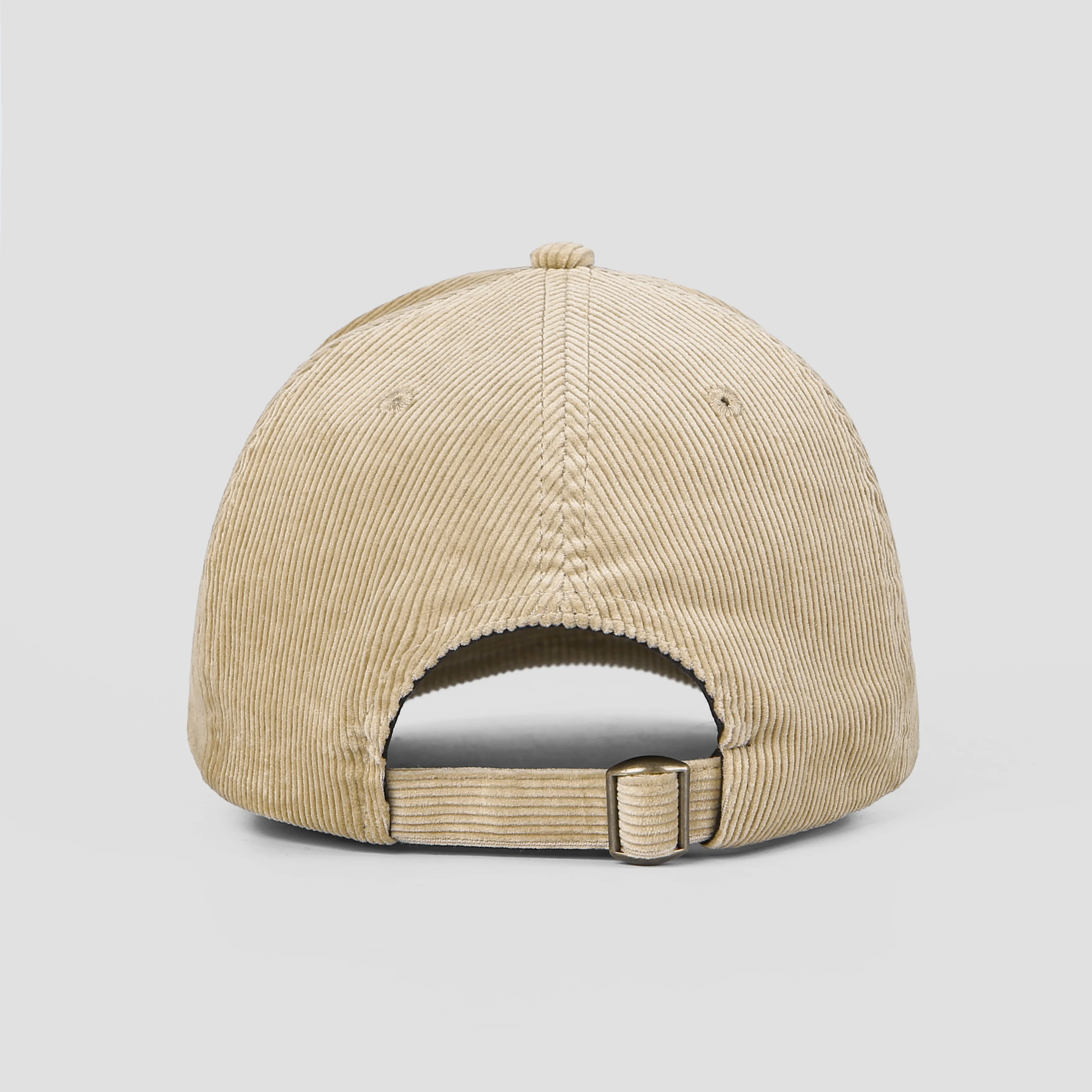 High quality new design 6 panel corduroy dad hat custom logo cotton baseball cap for outdoor