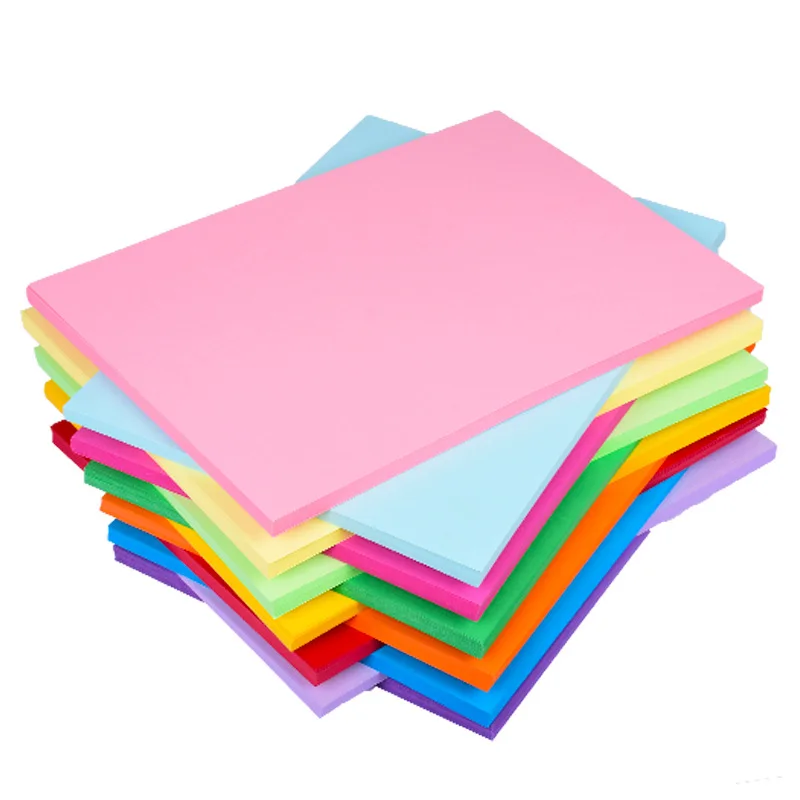 180gsm A4 50sheet per pack Color Cardboard Plain Color Paper Cardstock for Invitation Cards