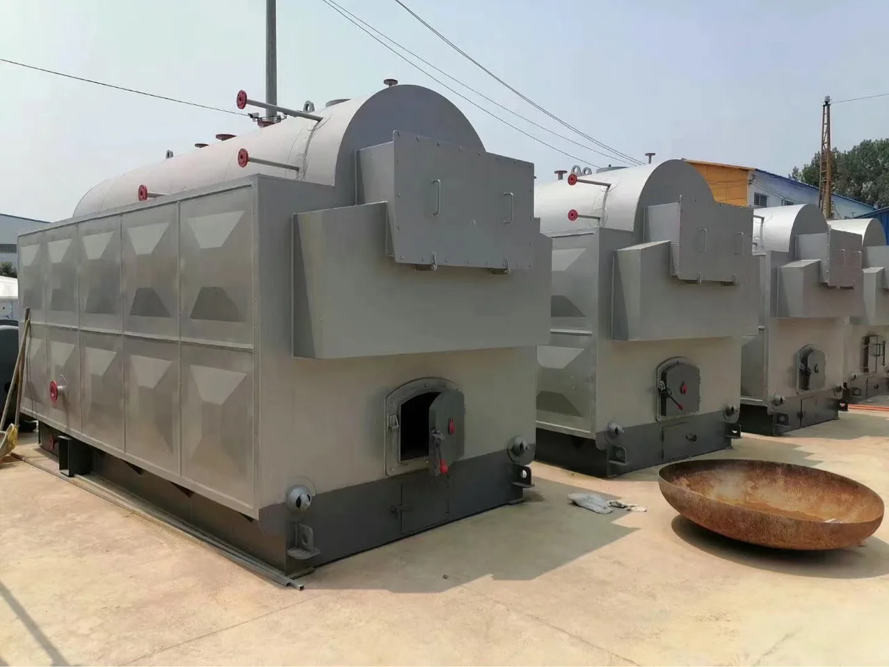 DZH 2 Ton 4 Ton 6 Ton Wood Coal Fired Steam Boiler Automatic Boiler