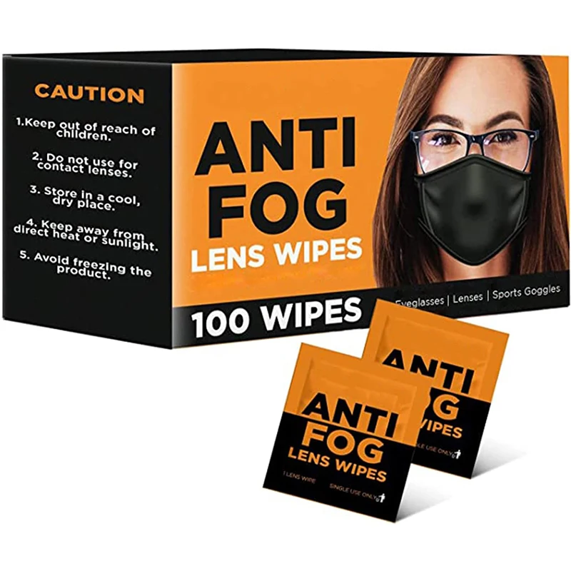 Private Label Pre-Moistened Spectacle Anti Fog Eyeglass Lens Wipes For Glasses