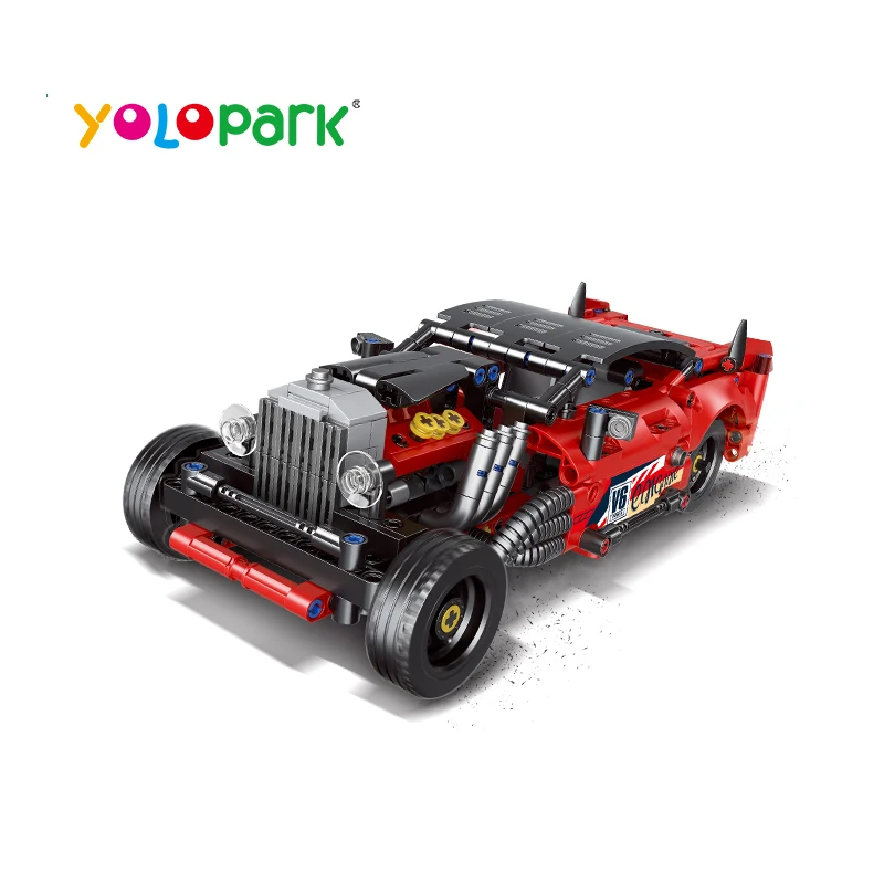 Technology Pull-back Series -- Red Retro Sports Car  Spanish Educational Toys