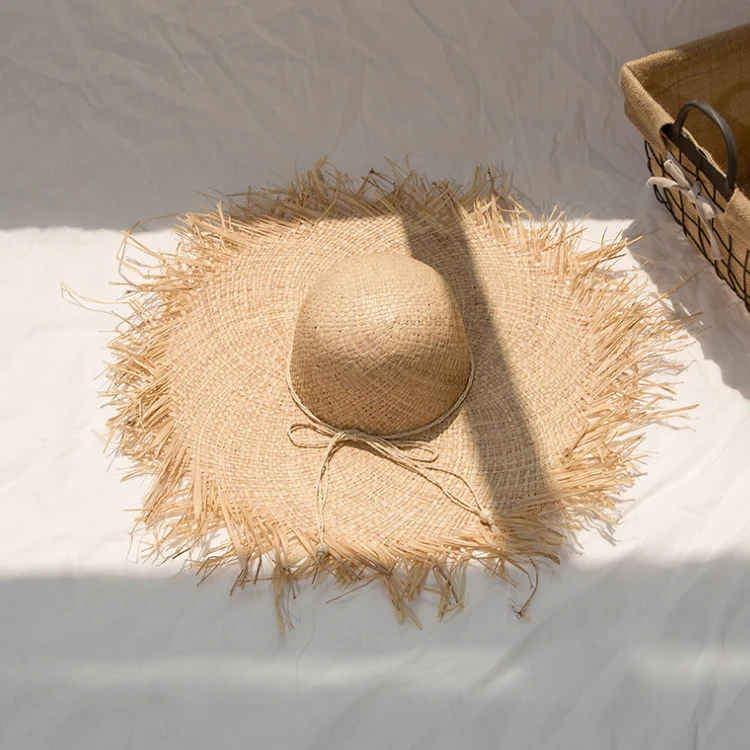 
Natural Grasses Fashion 2021 Summer Hat Women Straw Beach Visor Protection Sun Hats Wide Brim Sun hat Chapeau Femme 
