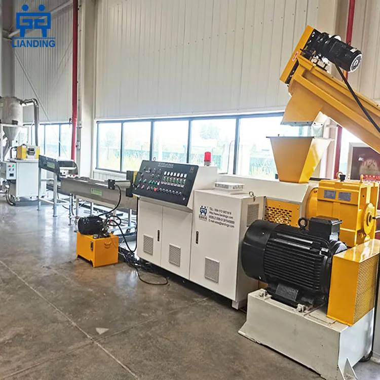 Recycled Pp Pe Hdpe Ldpe Plastic Pelletizer Pelletizing Granules Making Granulators Machine Line