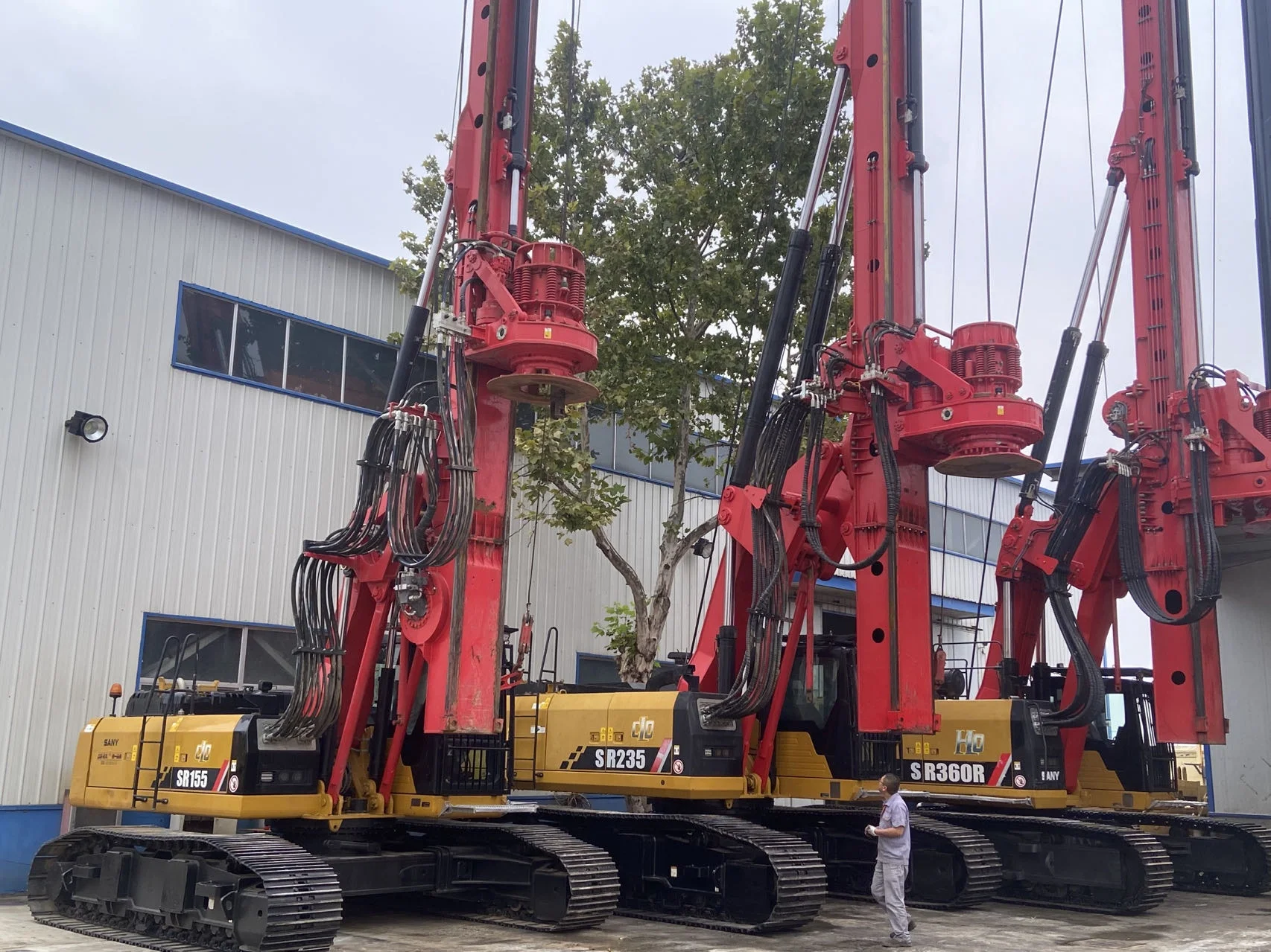 SANY SR405 Used hydraulic rotary drilling rig