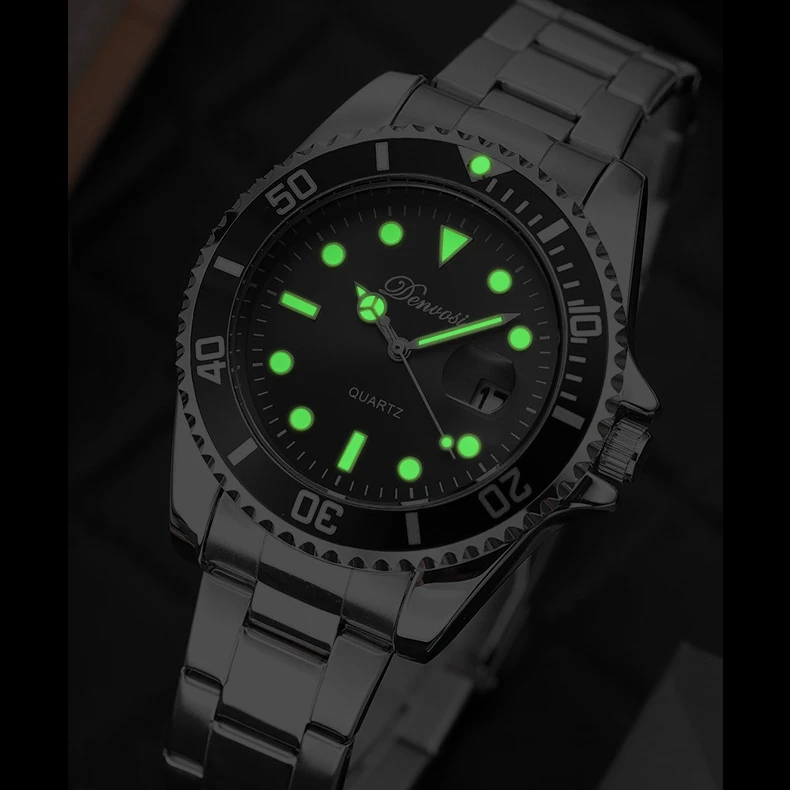 2022 Fashion Luxury  Mechanical Watch Quartz Date Clock Waterproof Luminous Watch for Men