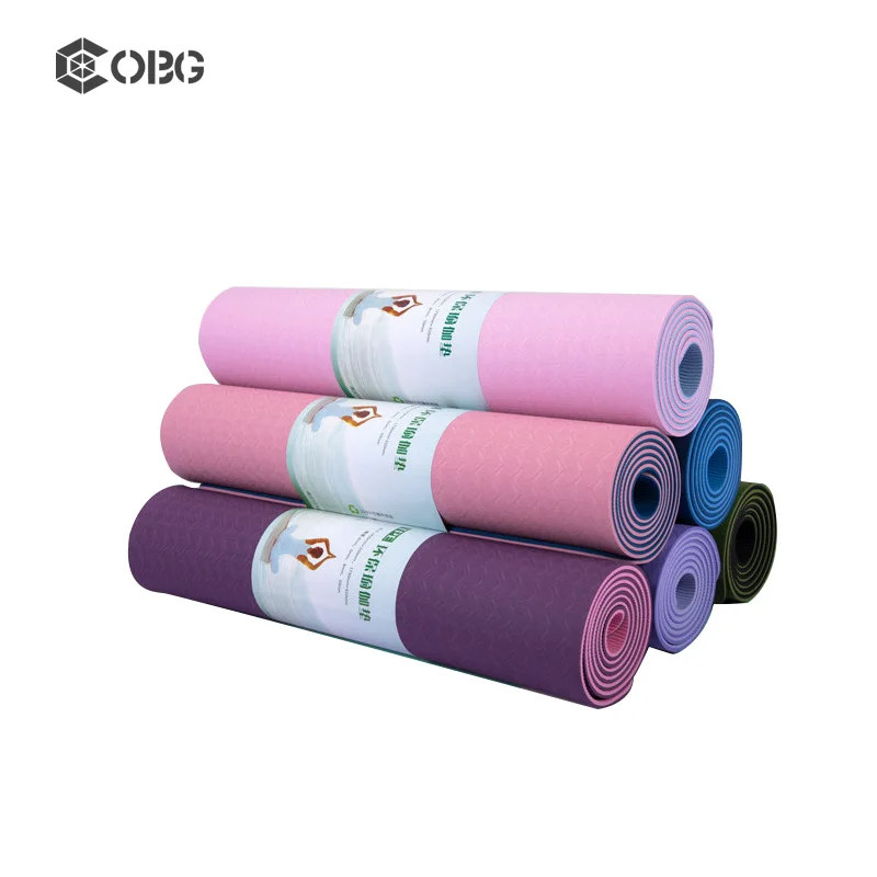 Non-slip 6mm High Quality Natural Rubber Yoga Mat Customized TPE Yoga Mat Eco-Friendly Yoga Mat