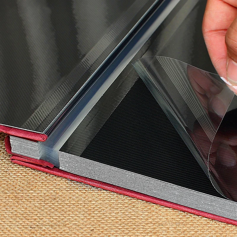 Self-pasted photo album inner page PVC coated white card black card self-made album inner core can be customized size