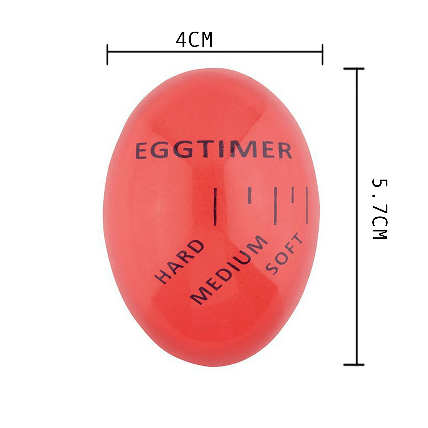 cheap  perfect color changing soft hard boiled egg kitchen cooking eco-friendly resin  egg timer red