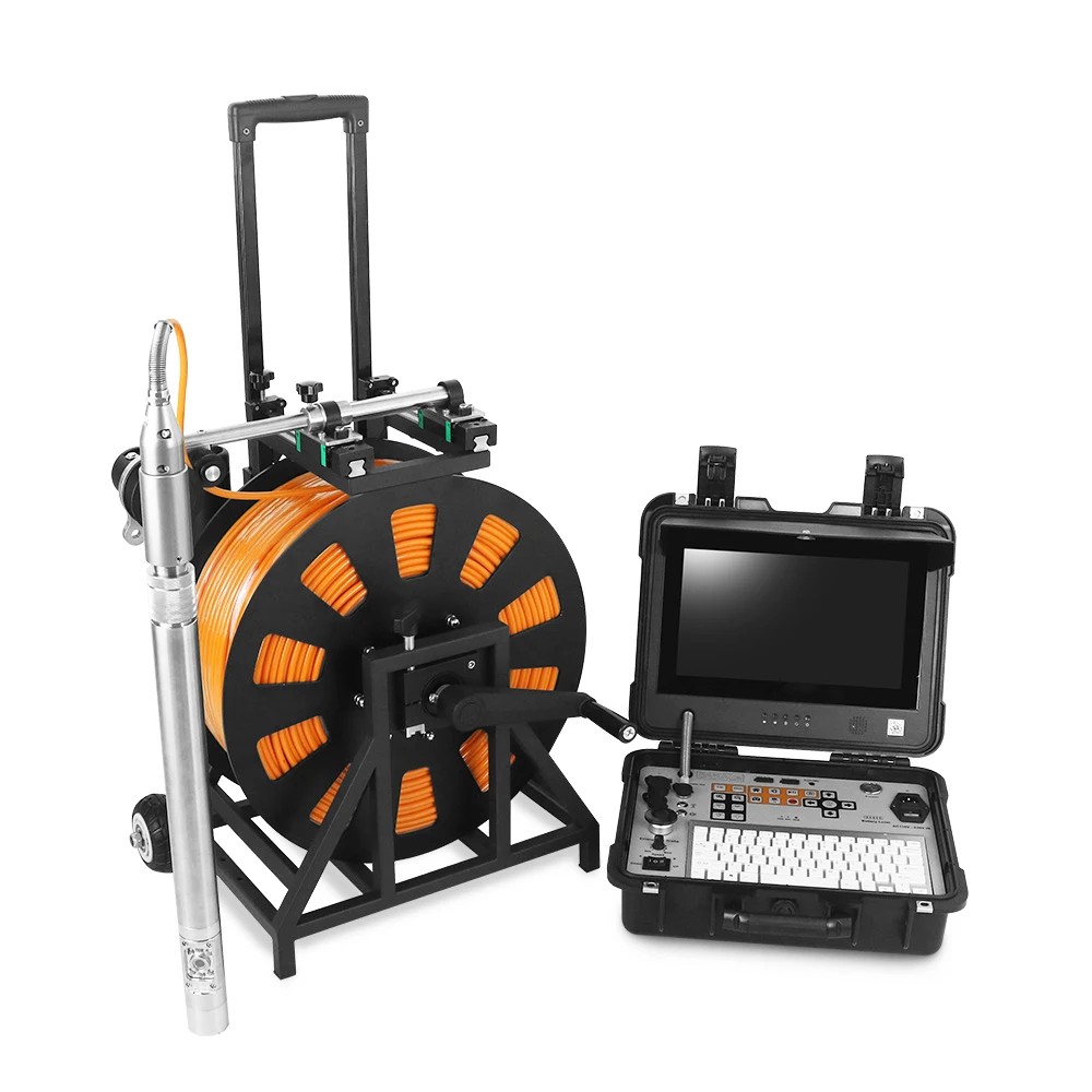 200m 300m  Borehole plumbing Inspection Camera System Deep well inspection camera borehole video camera system