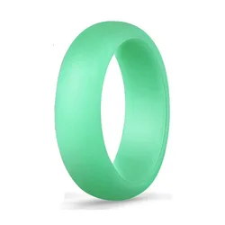 Wholesale custom sport rubber silicon rings wedding bands black men silicone wedding ring for men women