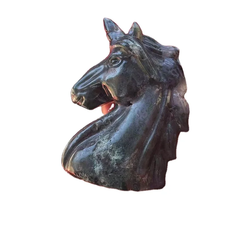 Wholesale natural high quality carved onyx crystal unicorn