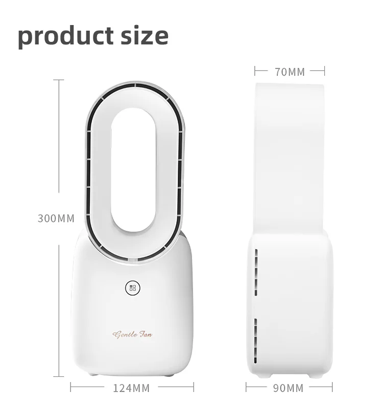Dropshipping Portable Bladeless Stand Air Conditioners Fan Handheld Portable Mini Bladeless Fan