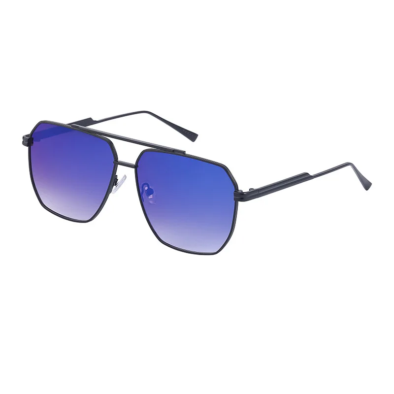 Sunway Eyewear Mens Sunglasses Manufacturer OEM Custom Logo New Trendy Retro Square Sunglass Metal Men Women Sun Glasses