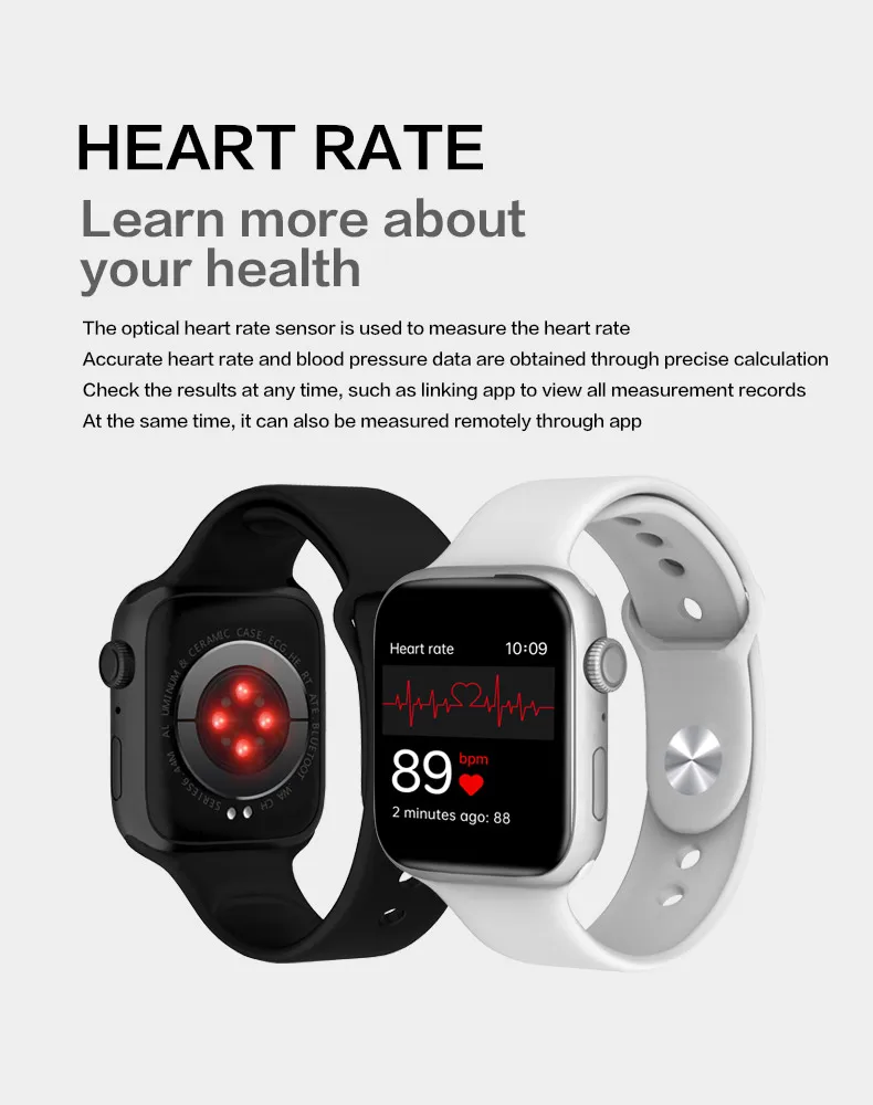  Watch6 Смарт-часы 1 69 дюймов Большой сердечного ритма водонепроницаемый IP68 Smartwatch часы