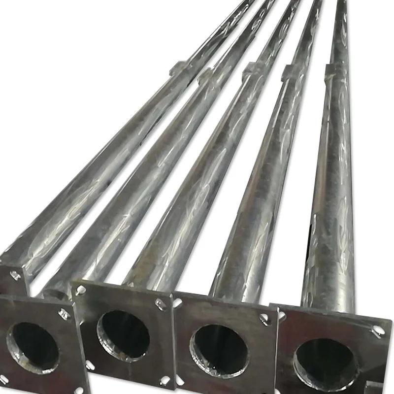 Powder Coating Antique Victorian Lamp 3m 4m 5m 6m 8m 10m 12m Outdoor round power solar street light pole