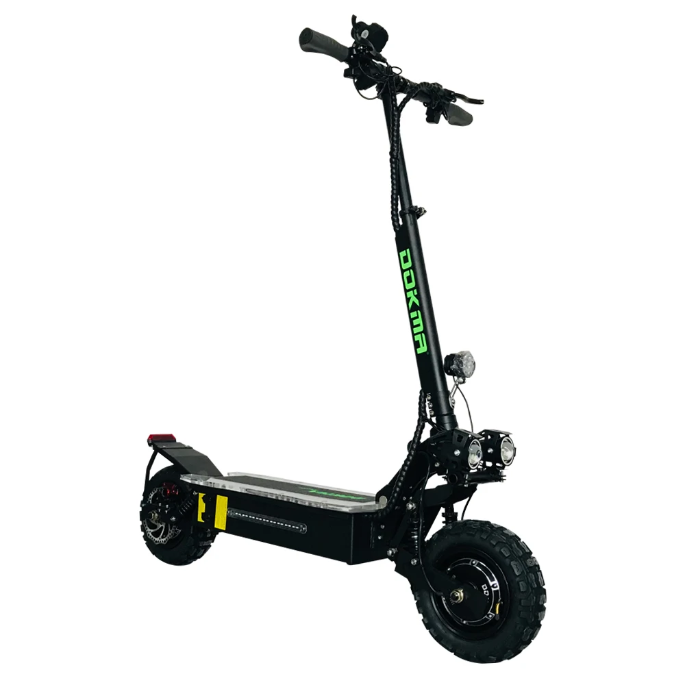 Dokma DYS 11 inch on road 2 wheels electric e scooter 48V/60V 3200W / 5600W dual motor high speed  city campaign
