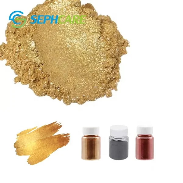 Edible Food Additive Titanium Dioxide E171 Free Gold Luster Dust Edible Glitter Powder For Foods Cakes Decorations