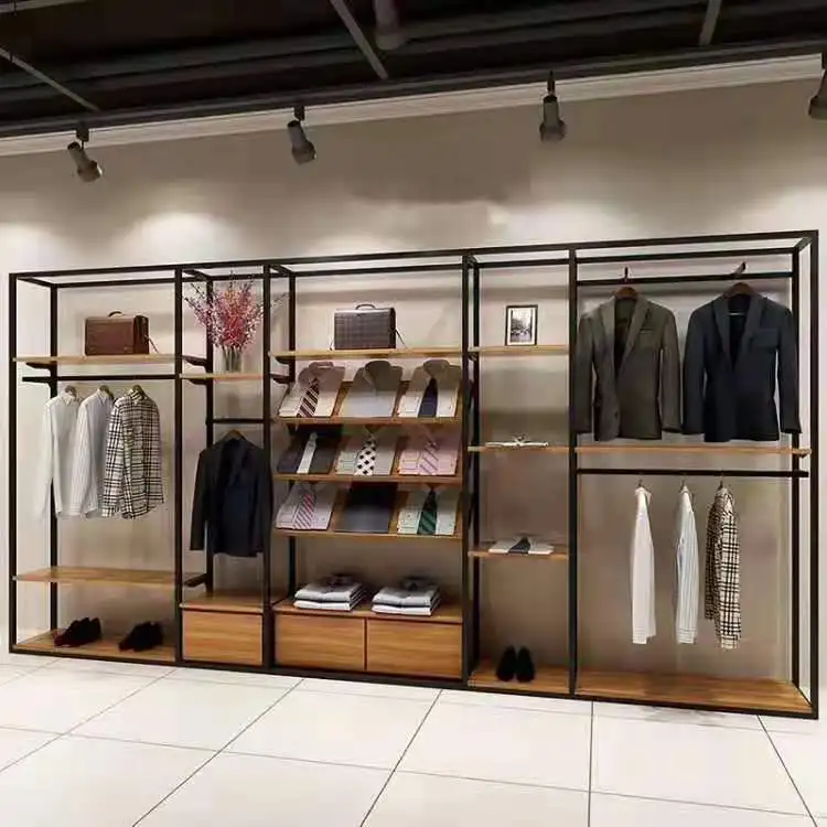 
Modern Design Metal Clothing Display Rack For Clothing Shop 