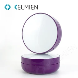 empty round BB air cushion press powder case  with mirror plastic custom decoration foundation compact case powder container