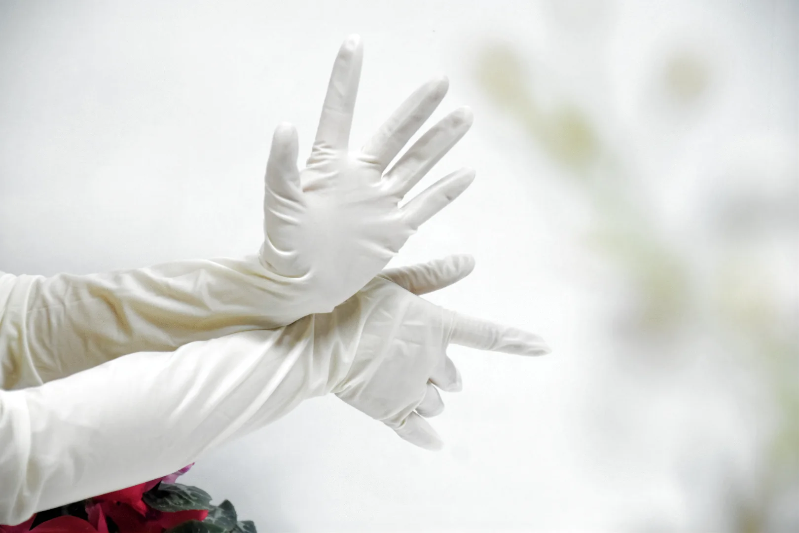 High Quality Professional long Sleeve Latex Gynecological glove
