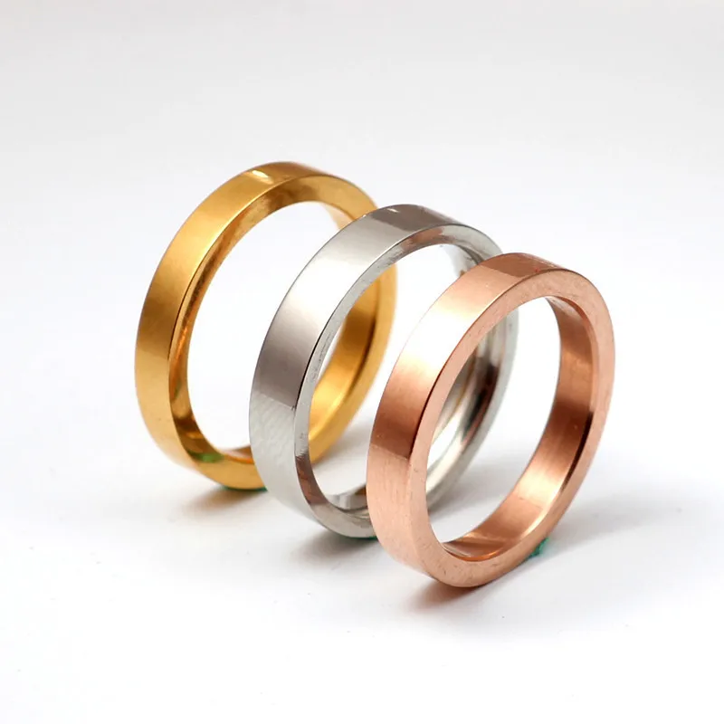 Новый дизайн модные золотые кольца без камней 18k Золотое кольцо на палец