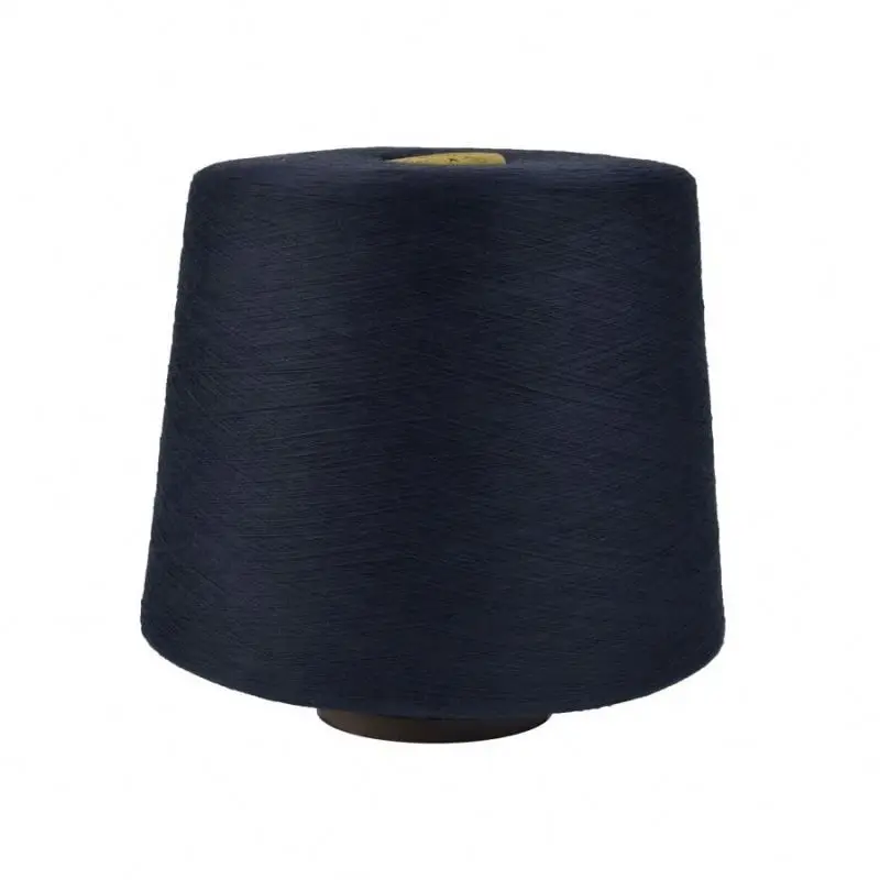 30/1 ring sewing thread cationic spun polyester yarn blends polyester spun yarn raw customized factory logo