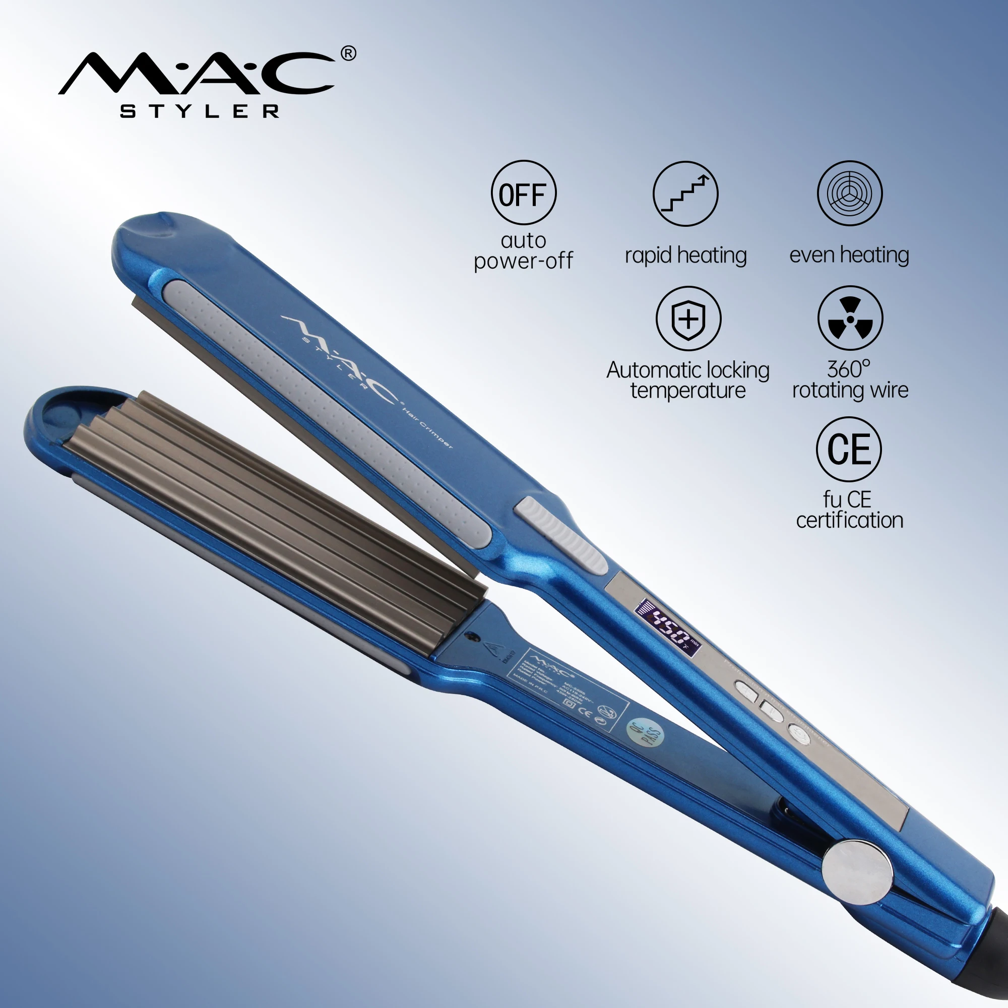 MACstyle Blueness Salon 480F титановая плавающая пластина профессиональные плоские утюги оптовая торговля частная этикетка выпрямитель для