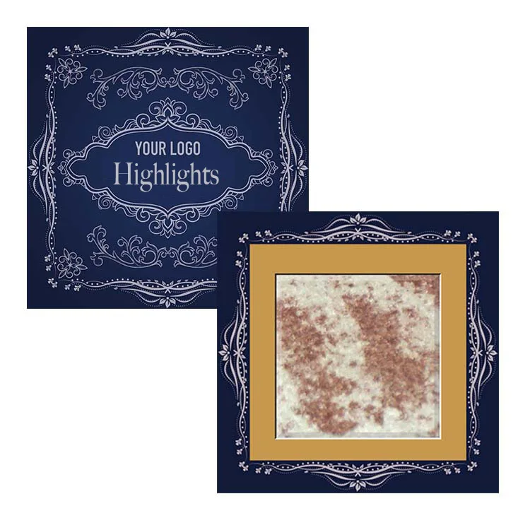 Professional Marble Design Dry Highlight Palette Shimmer & Matte Waterproof Glitter Custom for Daily Makeup Use CE Certified